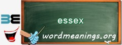 WordMeaning blackboard for essex